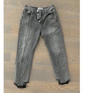 FRAME Women's Gray Nouveau Le Mix Cotton Denim Jeans, Size 25